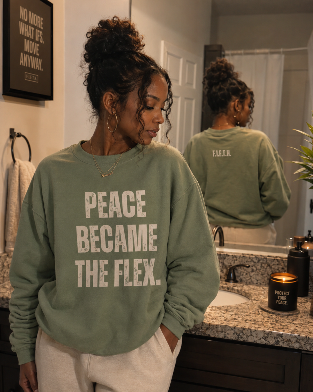 Peace Became the Flex Sweatshirt